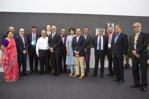 CEO-Satya-Nadella-with-Indias-top-business-leaders-on-the-sidelines-of-Future-Unleashed-2015-Microsofts-largest-ever-customer-conference-in-India.